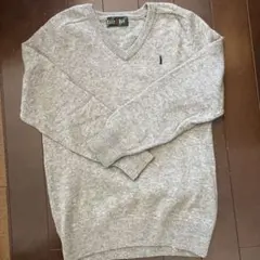 美品EAST BOY グレー Vネックニットセーター