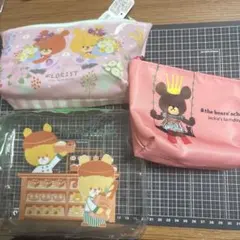 くまのがっこう ジャッキー ルルロロ ペンケース ポーチ 筆箱