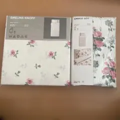 IKEA EMELINA KNOPP & EMMIE SÖTシングルカバーセット