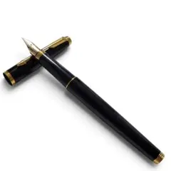 PARKER 万年筆 ブラック ゴールド フランス製 18K ヴィンテージ - メルカリ