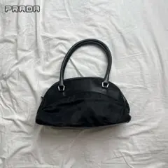 PRADA nylon shoulder bag black