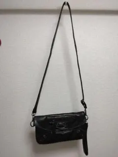 3way ミニ ショルダーバッグ スマホ ポーチ ポシェット 財布 ブラック