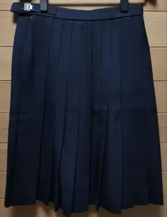 ネイビー プリーツロングスカート Mサイズ
