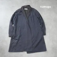 tumugu / ショールカラー ロング コート 羽織り アウター ジャケットのサムネイル