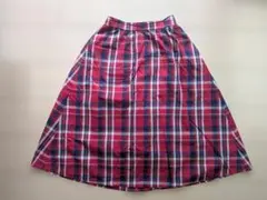 チェック柄 フレアスカート Sサイズ
