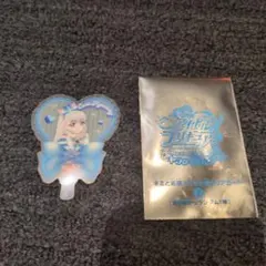 キミとアイドルプリキュア♪　映画特典　うちわ型クリアカード　ニャミー　リリアン