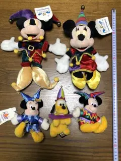 東京ディズニーランド 15周年 ミッキー・ミニー・プルートぬいぐるみ 5体セット