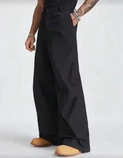 黒 ワイドパンツ Lサイズ