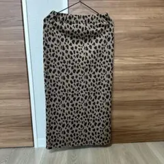 ヒョウ柄　ロング　スカート　タイト