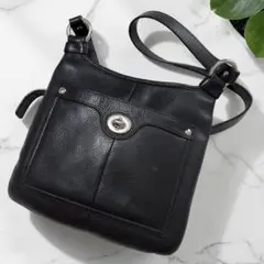 COACH コーチ レザー ショルダーバッグ ブラック 斜め掛け 本革のサムネイル