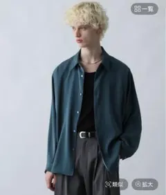 HARE ハレ　TOROMIシャツ　トロミシャツ　ブルー