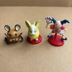 ポケモン チョコエッグ　フィギュア 3体セット デデンネ ワンパチ バリヤード