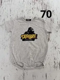 XLARGE KIDS エクストララージ　ロンパース グレー ゴリラロゴ　半袖のサムネイル