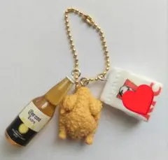 じゃらじゃらキーホルダー　チキン　ビール