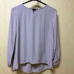 長袖ブラウス　ライトパープル