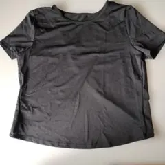 バッククロスデザイン 半袖Tシャツ ブラックのサムネイル