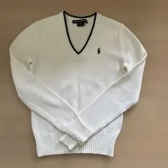 Ralph Lauren Golf ホワイト Vネックセーター Mのサムネイル