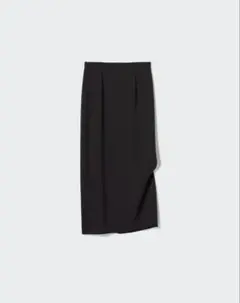 UNIQLO ストレッチダブルフェイスナロースカート（丈標準80～84cm）