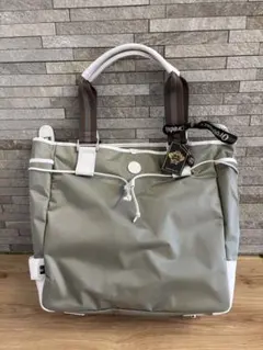 極美品　オロビアンコ　トートバッグSOLOグレー A4サイズ対応 26L
