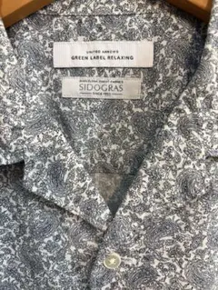 GREEN LABEL RELAXING ペイズリー柄半袖シャツ