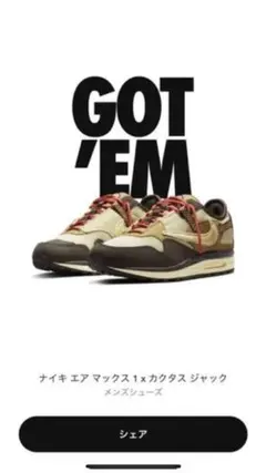 Travis Scott Nike Air Max1 CACT.US Brown