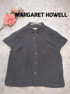 マーガレットハウエル MARGARET HOWELL 麻100% 半袖シャツ - メルカリ
