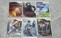 Wiiソフトセット 6本 ファイヤーエムブレム ゼルダの伝説 バイオハザード