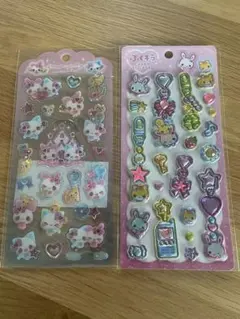 ドロップジェリーシール　ぷくキラチャームステッカー 2種セット