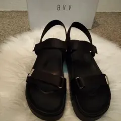 a.v.v ブラック 厚底サンダルのサムネイル