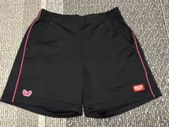Butterfly 卓球用黒ショートパンツ