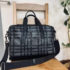 COACH ハミルトン ワイルドプラチナ ブリーフケース ビジネスバッグ