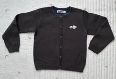 ほぼ新品 ファミリア 車 グレー カーディガン 110