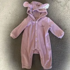 ベビー服 ウサギの耳付きロンパース