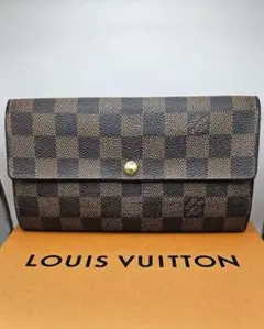 美品 ルイヴィトン ポルトフォイユ・サラ ダミエ N61734 長財布