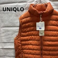 新品 UNIQLO ウルトラライトダウンベスト オレンジ XL タグ付き