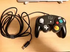 ゲームキューブコントローラー スマブラブラック 接続タップ付き