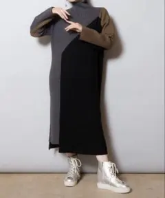 osmosis 切替リブニットワンピース