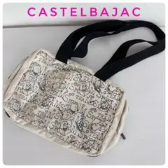カステルバジャック CASTELBAJAC 3層トートバッグ 総柄 アイボリーのサムネイル