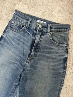 ハイウエスト ライトブルー フレアデニム