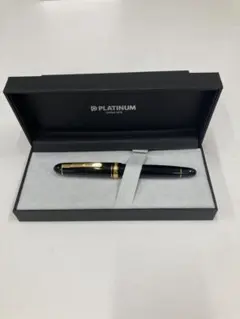 使用数回　プラチナ万年筆　センチュリー3776ロジウム　ブラックＦ　14K 使用数回 プラチナ万年筆 センチュリー3776ロジウム ブラックF 14K