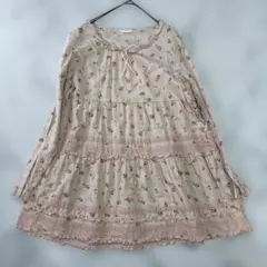 ✨美品✨ピンクハウスピコフリル リボンカットソーワンピース チュニック