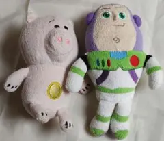 ハム　バズ・ライトイヤー　なかよしビーンズぬいぐるみ　トイ・ストーリー2