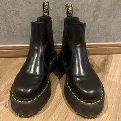 Dr. Martens ブラック サイドゴアブーツ　厚底