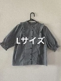 アベイル♡ギンガムチェックフリルブラウス Lサイズ♡