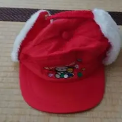 ハローキティ 赤 キャップ 耳付き
