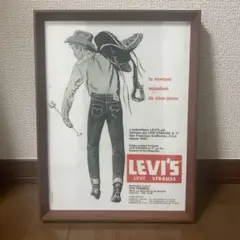 リーバイス ジーンズ 1960年代 ヴィンテージ 雑誌 広告 額付 ポスター