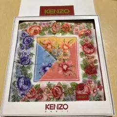 【新品未使用箱付】KENZO ケンゾー　ハンカチ3枚セット　レディースハンカチ