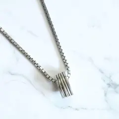 ete エテ シルバーネックレス 925 リングモチーフ シンプル 上品