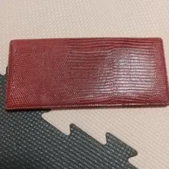 Paul Stuart 長財布 レッド リザード型押しのサムネイル