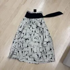 RBS レイビームス　beams ロングスカート 柄　ワンピース　ハイウエスト